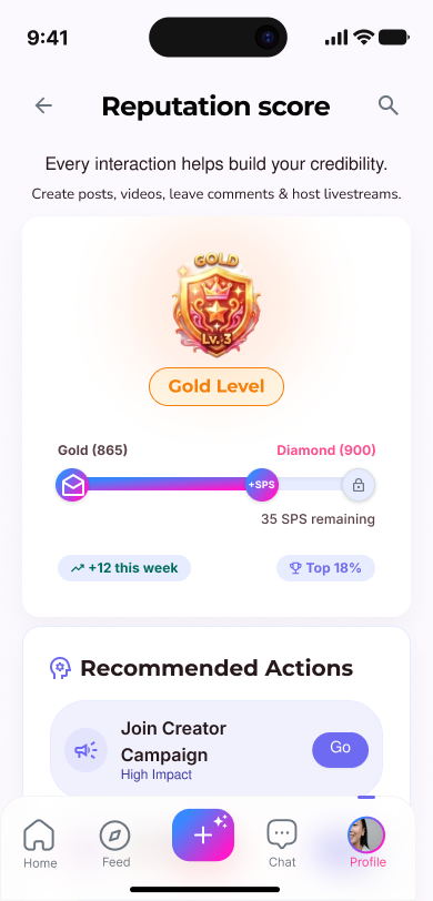 Soei app community screen